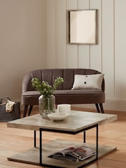 Pacific Black Concrete Effect MDF And Iron Coffee Table - Image 1 of 3