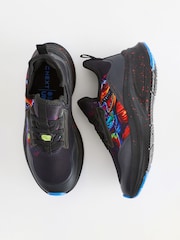 Black/Red Dino Elastic Lace Trainers - Image 5 of 5