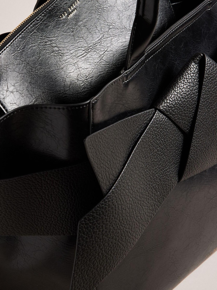 Ted Baker Black Jimma PU Large Bag - Image 5 of 5