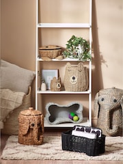 Grey Bone Shaped Pet Storage Basket - Image 2 of 3