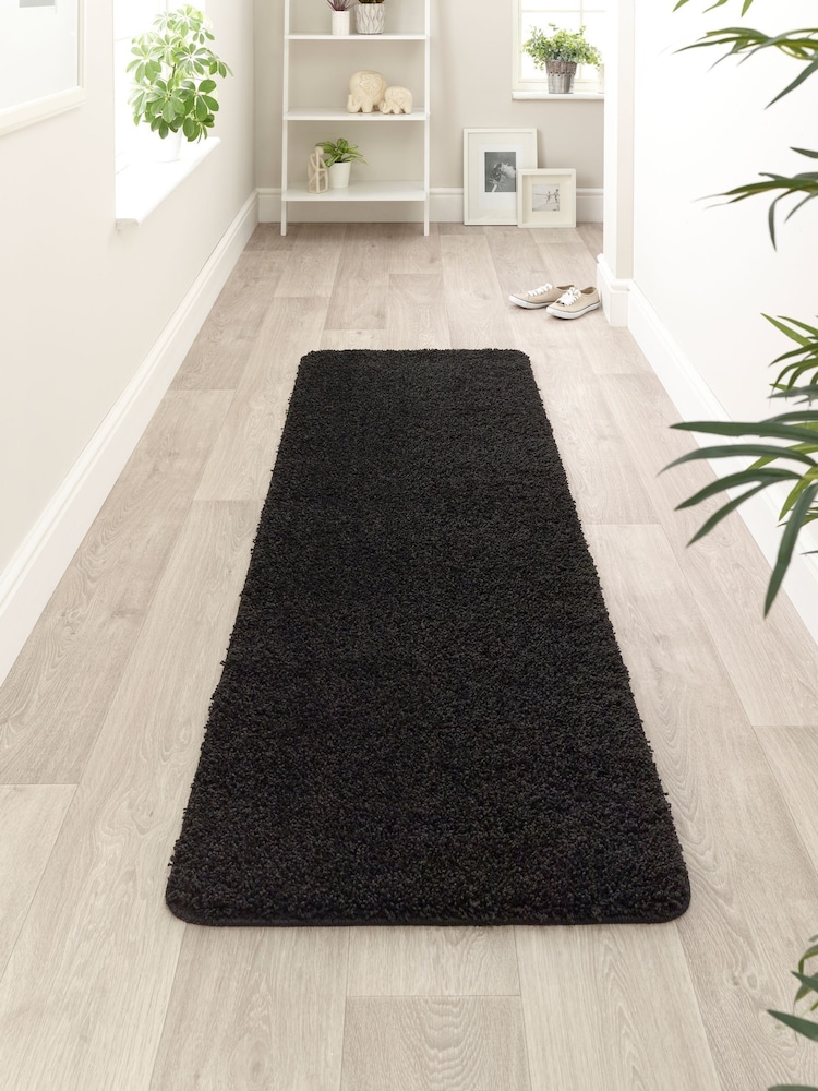 My Rug Black Washable And Stain Resistant And So Soft Textured Rug - Image 2 of 6 My Rug Black Washable And Stain Resistant And So Soft Textured Rug - Image 2 of 6