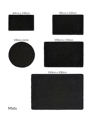 My Rug Black Washable And Stain Resistant And So Soft Textured Rug - Image 5 of 6