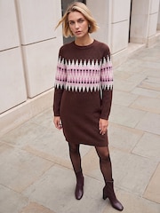 Roman Fair Isle Vestido de punto - Imagen 1 de 4