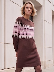 Roman Fair Isle Vestido de punto - Imagen 2 de 4
