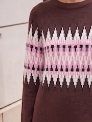 Roman Fair Isle Vestido de punto - Imagen 4 de 4