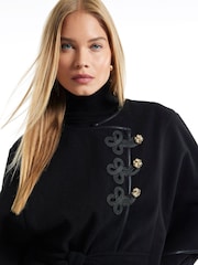River Island Drummer Detail Cape Poncho - صورة 2 من 4