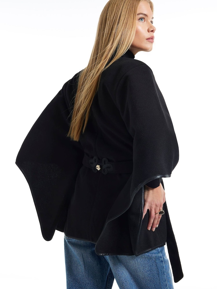 River Island Drummer Detail Cape Poncho - صورة 4 من 4