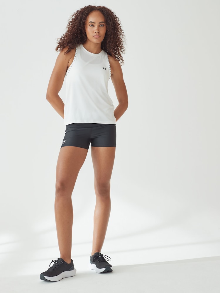 Under Armour Black Womens Heat Gear HG Authentics 8 Inches Shorts - Image 2 of 6