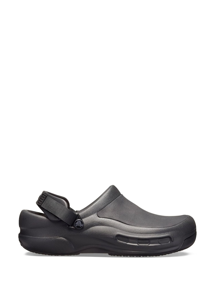 Crocs Black Bistro Pro Literide Slip-On Clogs - Image 1 of 6