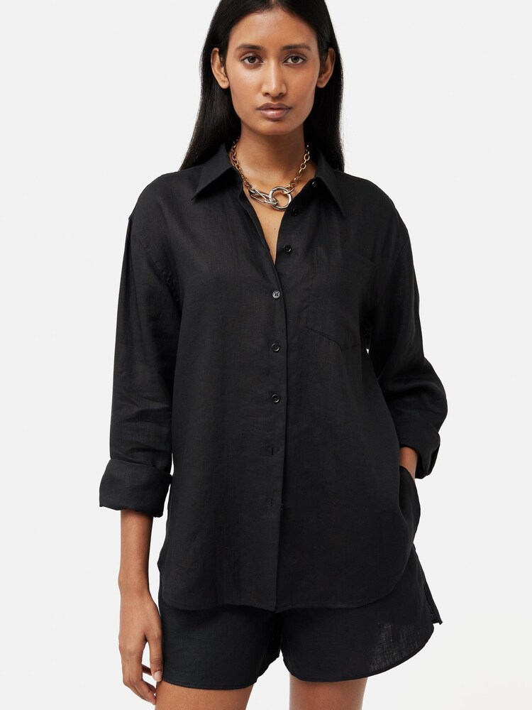 Jigsaw Linen Relaxed Shirt - Image 1 of 1 Jigsaw Linen Relaxed Shirt - Image 1 of 1