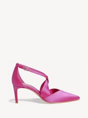Hobbs Pink Marissa Satin Court Shoes - Image 2 of 5