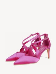 Hobbs Pink Marissa Satin Court Shoes - Image 4 of 5