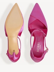 Hobbs Pink Marissa Satin Court Shoes - Image 5 of 5