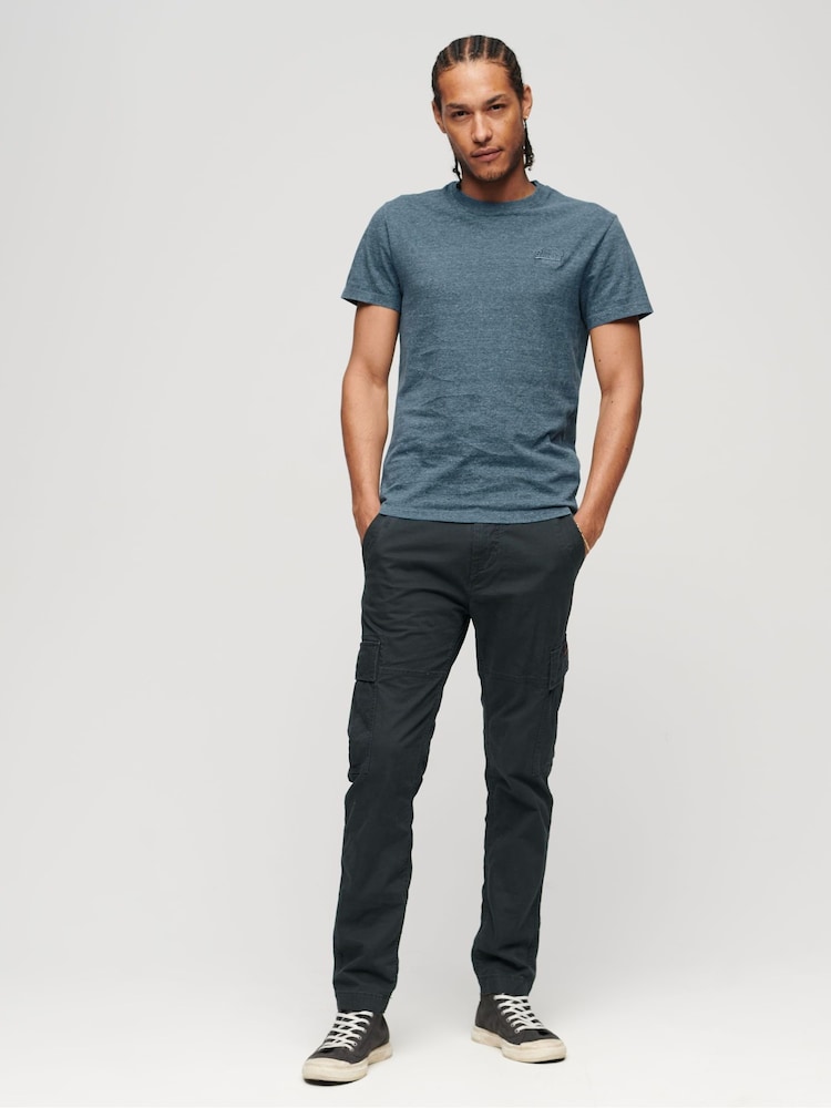 Superdry Light Blue Organic Cotton Essential Logo T-Shirt - Image 2 of 6