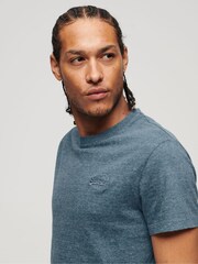 Superdry Light Blue Organic Cotton Essential Logo T-Shirt - Image 3 of 6