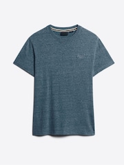 Superdry Light Blue Organic Cotton Essential Logo T-Shirt - Image 4 of 6