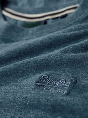 Superdry Light Blue Organic Cotton Essential Logo T-Shirt - Image 6 of 6