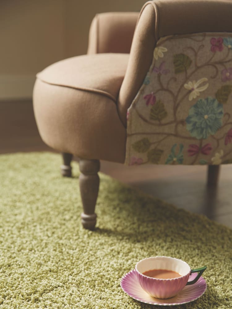 My Rug Olive Green Washable And Stain Resistant And So Soft Textured Rug - Image 1 of 4