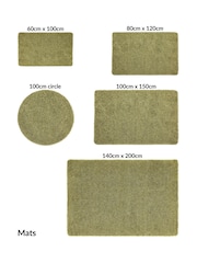 My Rug Olive Green Washable And Stain Resistant And So Soft Textured Rug - Image 5 of 6