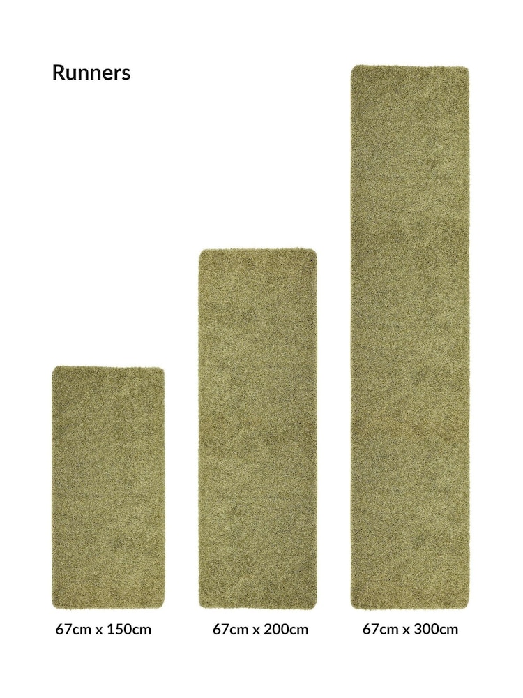 My Rug Olive Green Washable And Stain Resistant And So Soft Textured Rug - Image 6 of 6