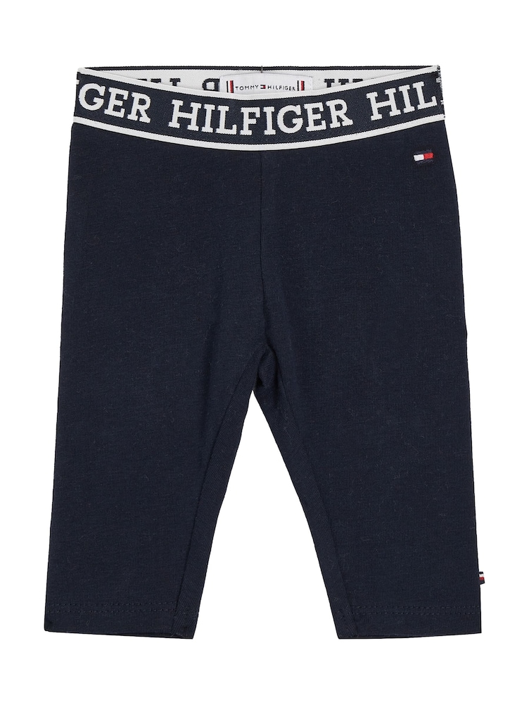 Tommy Hilfiger Blue Newborn Baby Leggings - Image 1 of 3 Tommy Hilfiger Blue Newborn Baby Leggings - Image 1 of 3