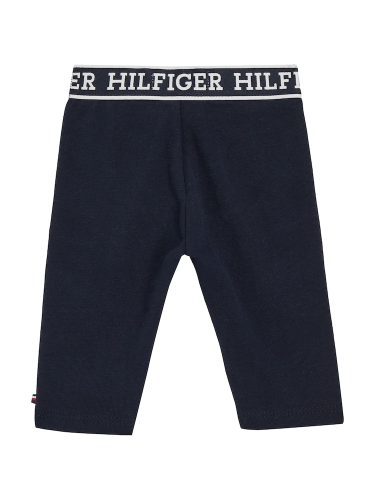 Tommy Hilfiger Blue Newborn Baby Leggings - Image 2 of 3 Tommy Hilfiger Blue Newborn Baby Leggings - Image 2 of 3
