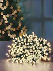 Premier Decorations Ltd White Warm 720 Supabrights LED Christmas Lights With Timer 57.5M - Image 1 of 4