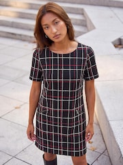 Roman Black Check Shift Dress - Image 2 of 4