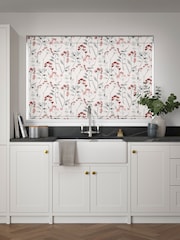Red Isla Floral Made to Measure Roller Blind - Image 2 of 6