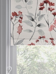 Red Isla Floral Made to Measure Roller Blind - Image 5 of 6