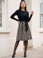 Roman Animal Knit Belted Dress - Image 2 sur 4