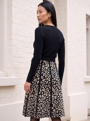 Roman Animal Knit Belted Dress - Image 3 sur 4