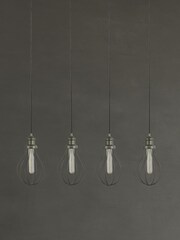 Searchlight Pewter Cassia 4 Light Ceiling Light Pendant - Image 2 of 3