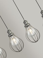 Searchlight Pewter Cassia 4 Light Ceiling Light Pendant - Image 3 of 3