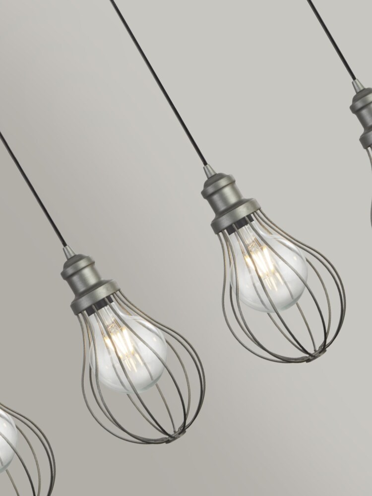 Searchlight Pewter Cassia 4 Light Ceiling Light Pendant - Image 3 of 3