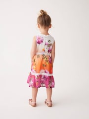 Baker by Ted Baker Multi Ombre Chiffon Dress - Image 2 of 9