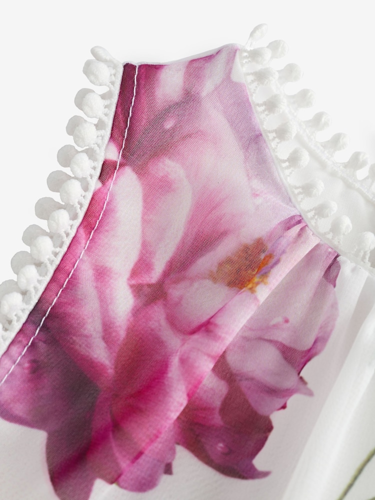 Baker by Ted Baker Multi Ombre Chiffon Dress - Image 3 of 9