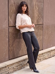 Roman White Jacquard Bubble Hem Top - Image 3 of 4
