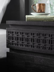 Gallery Home Black Boho Boutique 2 Drawer Chest - Image 2 of 3
