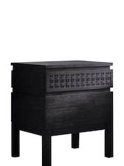 Gallery Home Black Boho Boutique 2 Drawer Chest - Image 3 of 3
