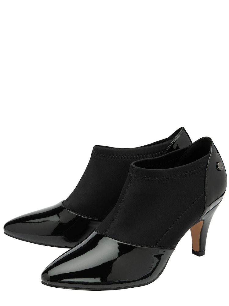Negro - Botines de textil y charol de Lotus - Imagen 2 de 4