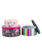 Navigate Set of 3 Pink Gardenia Nesting Tins - Image 3 of 4