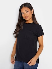 PixieGirl Petite Black Basic Short Sleeve Pocket T-Shirts 2 Pack - Image 3 of 5