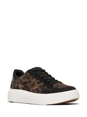 FitFlop Black Rtg Leopard Suede Sneakers - Image 3 of 4