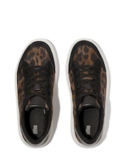FitFlop Black Rtg Leopard Suede Sneakers - Image 4 of 4