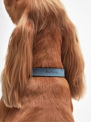 Barbour® International Blue Leather Dog Belt - Image 5 of 5