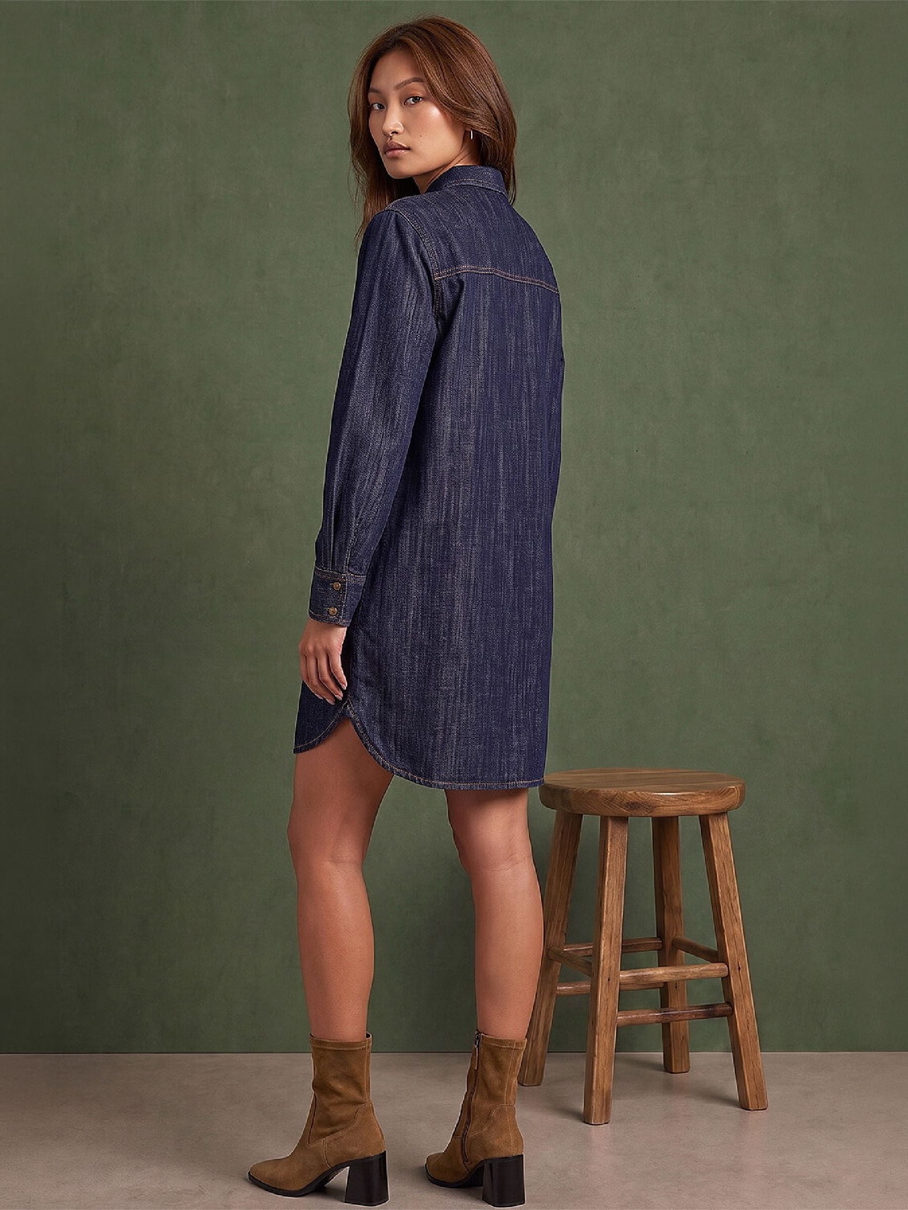 Buy Roman Blue Button Shirt Dress from Next USA