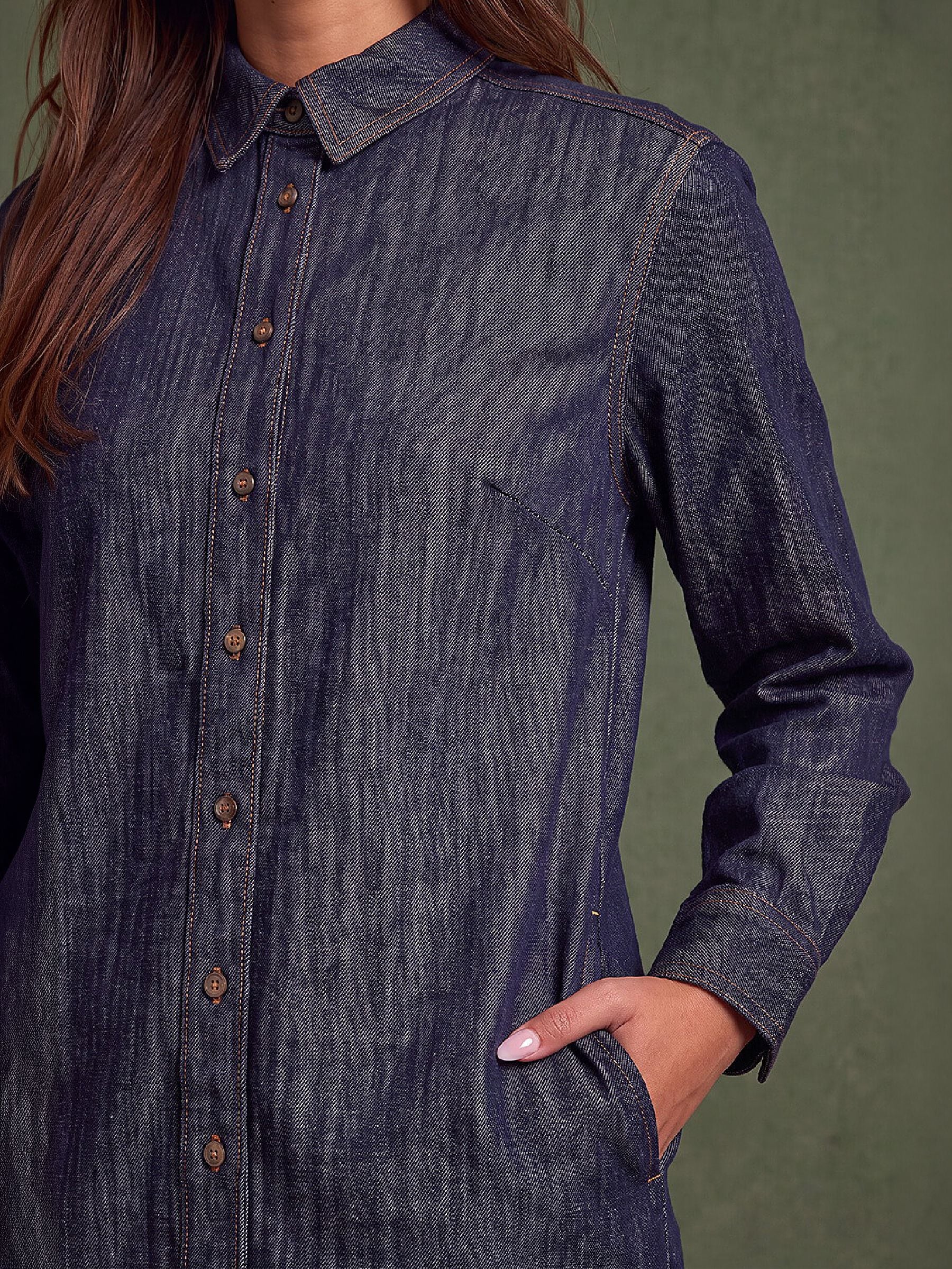 Buy Roman Blue Button Shirt Dress from Next USA