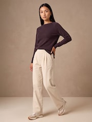 Roman Cord Wide Leg Trousers - 4суретінің 1 суреті