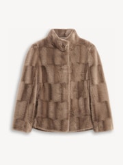 Hobbs Natural Andrea Faux Fur Coat - Image 6 of 6